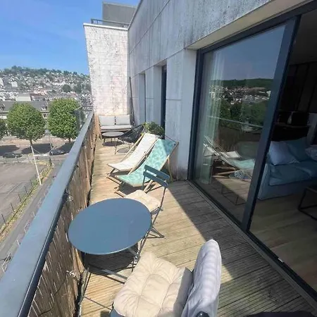 Appartement Rouen Terrasse + Parking Exterior photo